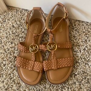 MICHAEL KORS Sandals Leather Gladiator Braided